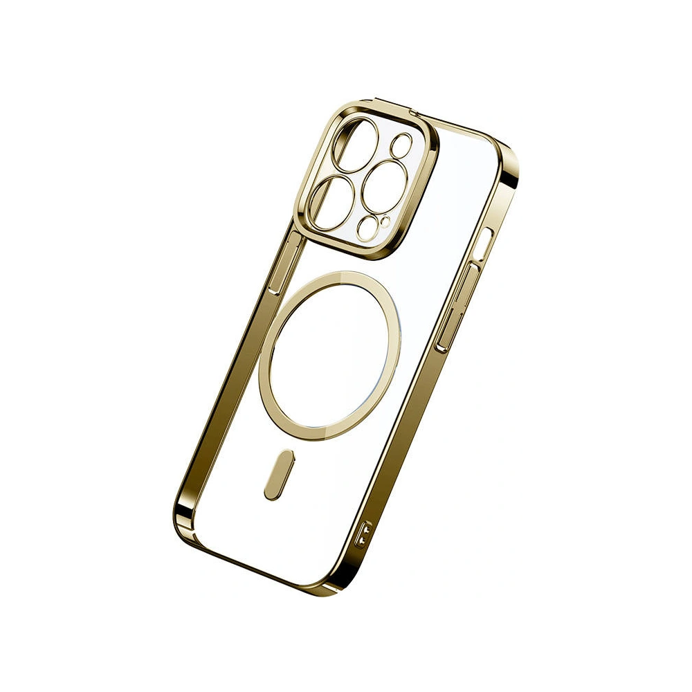 Hurtownia GSM - Set husă + sticlă Baseus Glitter MagSafe Apple iPhone 14 Pro (aurie) - BSU3944 - {ean13} - Hurt