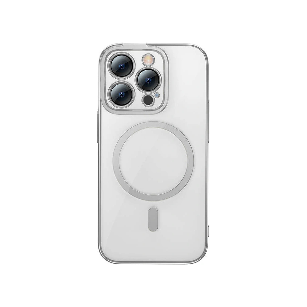 Hurtownia GSM - Set mit Hülle + Glas Baseus Glitter MagSafe Apple iPhone 14 Pro (silber) - BSU3945 - {ean13} - Hurt