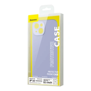 Zestaw etui + szkło Baseus Liquid Silica Gel Apple iPhone 14 (lawendowe)
