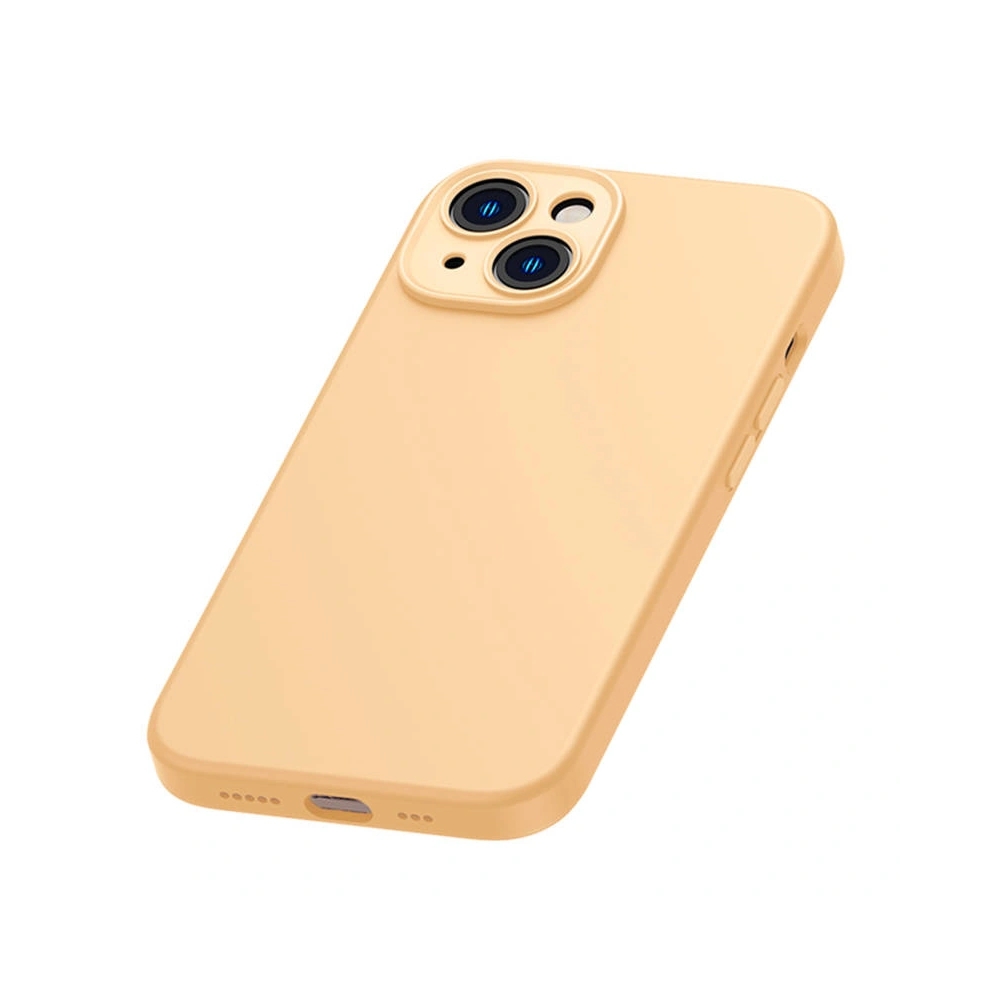 Hurtownia GSM - Set mit Hülle + Glas Baseus Liquid Silica Gel Apple iPhone 14 Plus / 15 Plus (gelb) - BSU3949 - {ean13} - Hurt