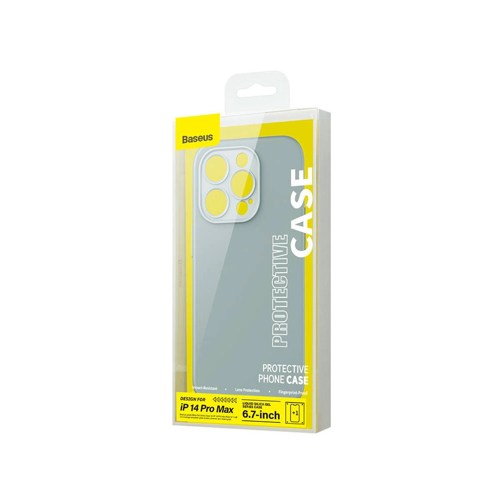 Hurtownia GSM - Tok + üveg Baseus Liquid Silica Gel Apple iPhone 14 Pro Max (zöld) - BSU3955 - {ean13} - Hurt