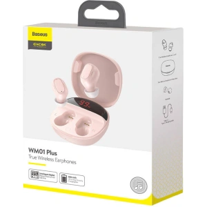 TWS Kopfhörer Baseus Encok WM01 Plus (rosa)