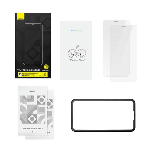 Szkło hartowane Baseus Crystal 0.3mm Apple iPhone 11/XR [2 PACK]