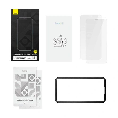 Szkło hartowane Baseus Crystal 0.3mm Apple iPhone 11 Pro/XS/X  [2 PACK]