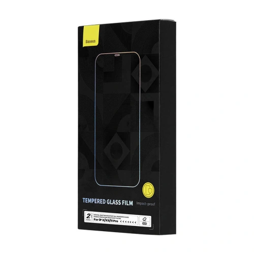 Szkło hartowane Baseus Crystal 0.3mm Apple iPhone 11 Pro/XS/X  [2 PACK]