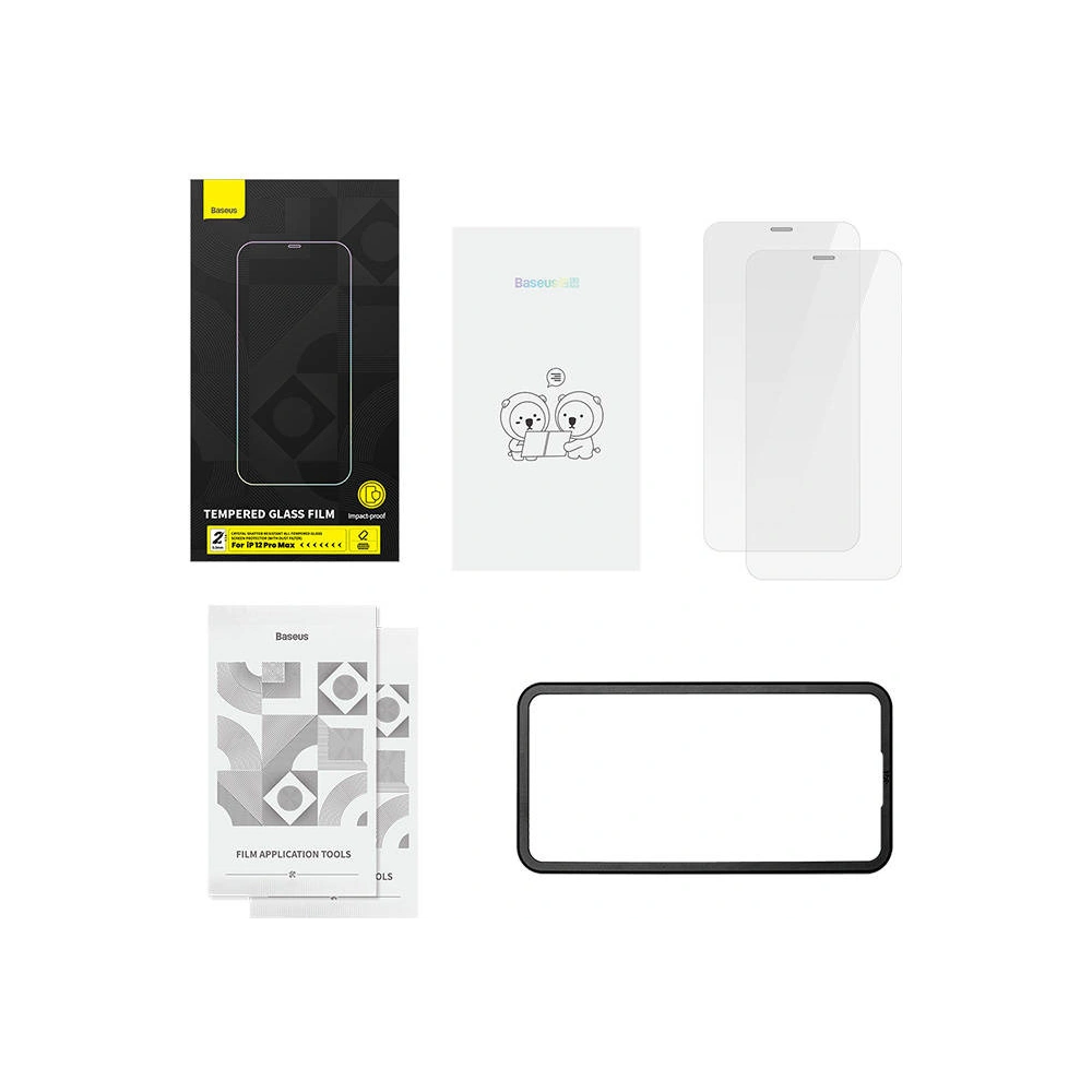 Hurtownia GSM - Sklo tvrzené Baseus Crystal 0.3mm Apple iPhone 12 Pro Max [2 PACK] - BSU3962 - {ean13} - Hurt
