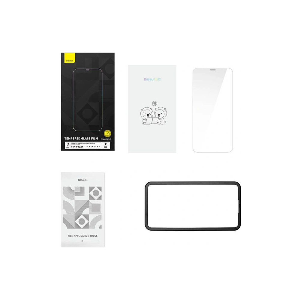Hurtownia GSM - Sticlă securizată Baseus Corning 0.4mm Apple iPhone 11/XR [2 PACK] - BSU3964 - {ean13} - Hurt