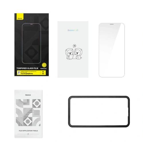 Szkło hartowane Baseus Corning 0.4mm Apple iPhone 11 Pro/XS/X [2 PACK]