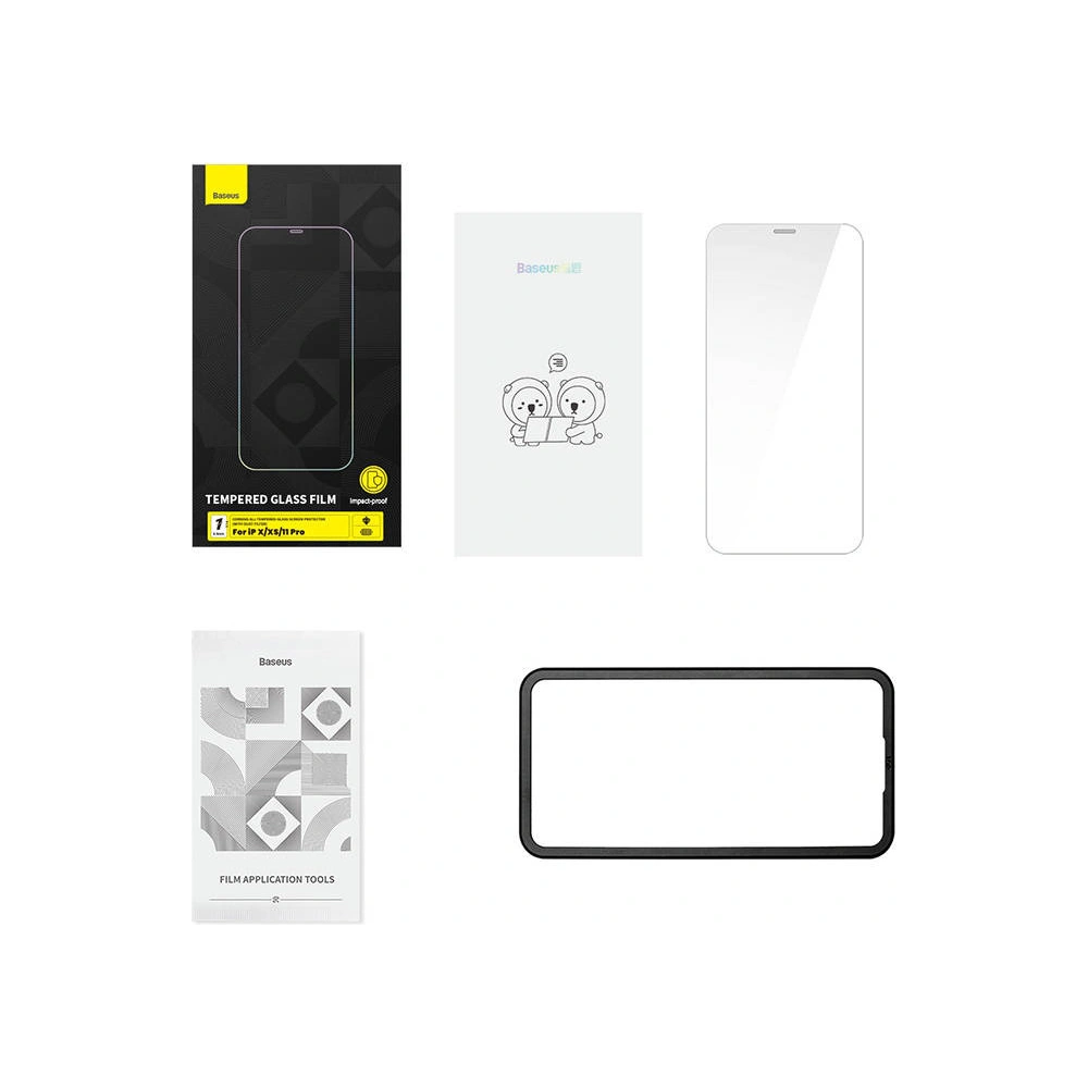 Hurtownia GSM - Edzett üveg Baseus Corning 0.4mm Apple iPhone 11 Pro/XS/X [2 PACK] - BSU3966 - {ean13} - Hurt