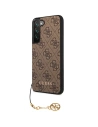 Hurtownia GSM - Case Guess GUHCS23SGF4GBR Samsung Galaxy S23 braun/brown Hardcase 4G Charms Collection - GUE2365 - {ean13} - Hurt