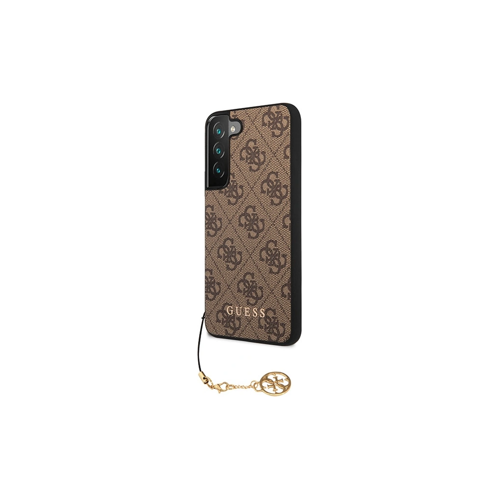 Hurtownia GSM - Case Guess GUHCS23SGF4GBR Samsung Galaxy S23 braun/brown Hardcase 4G Charms Collection - GUE2365 - {ean13} - Hurt
