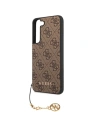 Hurtownia GSM - Case Guess GUHCS23SGF4GBR Samsung Galaxy S23 braun/brown Hardcase 4G Charms Collection - GUE2365 - {ean13} - Hurt