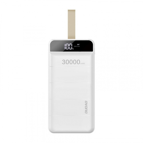 Dudao Distributor - 6973687240738 - OT-426 - [OUTLET] Dudao powerbank 30000 mAh 3x USB with LED lamp white (K8s + white) - B2B homescreen