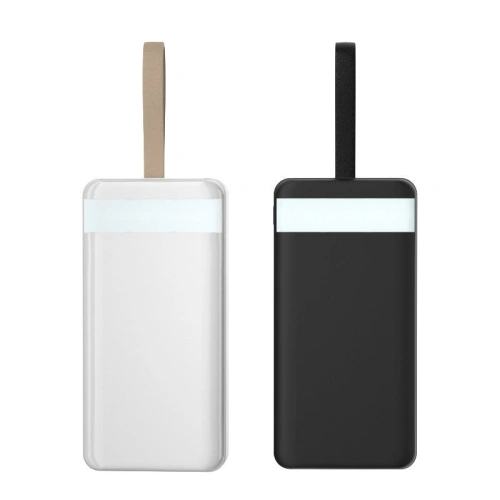 [OUTLET] Powerbank Dudao 30000mAh 3xUSB lampka LED biały (K8s+)