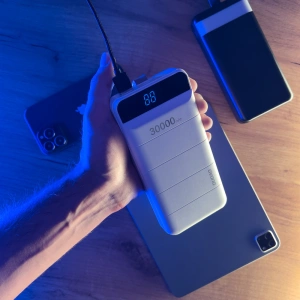 Hurtownia GSM - [OUTLET] Powerbank Dudao 30000mAh 3xUSB LED světlo bílé (K8s+) - OT-426 - {ean13} - Hurt