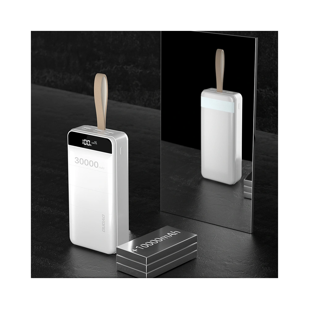 Hurtownia GSM - [OUTLET] Powerbank Dudao 30000mAh 3xUSB LED lámpa fehér (K8s+) - OT-426 - {ean13} - Hurt