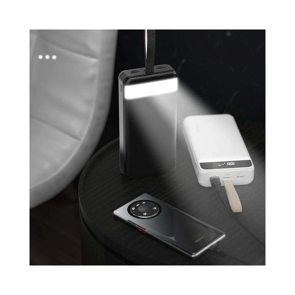 Hurtownia GSM - [OUTLET] Powerbank Dudao 30000mAh 3xUSB LED lámpa fehér (K8s+) - OT-426 - {ean13} - Hurt