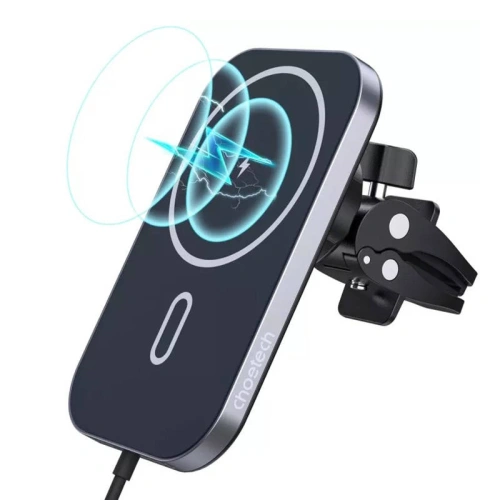 Uchwyt samochodowy z ładowarką bezprzewodową Choetech T200-f (czarna)