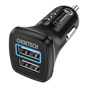 Hurtownia GSM - Încărcător auto Choetech C0051 36W QC 3.0 (negru) - CHT21 - {ean13} - Hurt