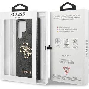 Wholesale Guess GUHCS23L4GMGGR Samsung Galaxy S23 Ultra grey hardcase 4G Big Metal Logo - GUE2366 - {ean13} - Hurt