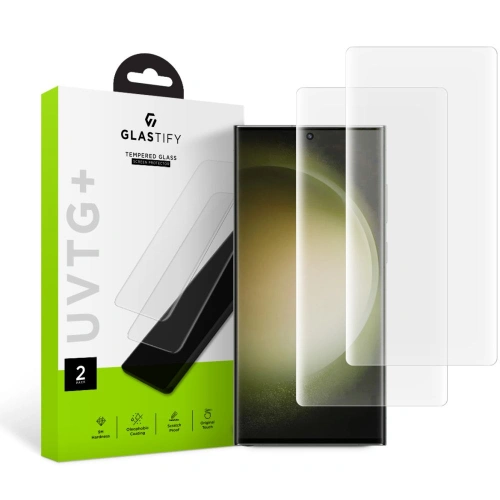 Szkło hartowane Glastify UVTG+ Samsung Galaxy S23 Ultra Clear [2 PACK]