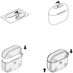 Case Ringke Onyx Apple AirPods Pro 2/1 Warm Grau