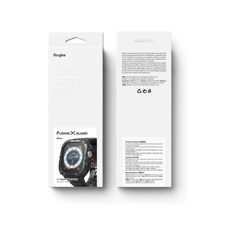Hurtownia GSM - Etui + pasek Ringke Fusion X Guard Apple Watch Ultra 49mm černá - RGK1742 - {ean13} - Hurt