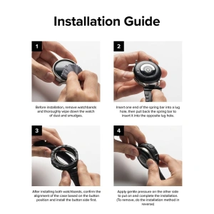 Hurtownia GSM - Etui + pasek Ringke Fusion X Guard Samsung Galaxy Watch 5 Pro 45mm černé - RGK1745 - {ean13} - Hurt