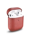 Etui iCarer Leather Nappa Apple AirPods 2/1 piros