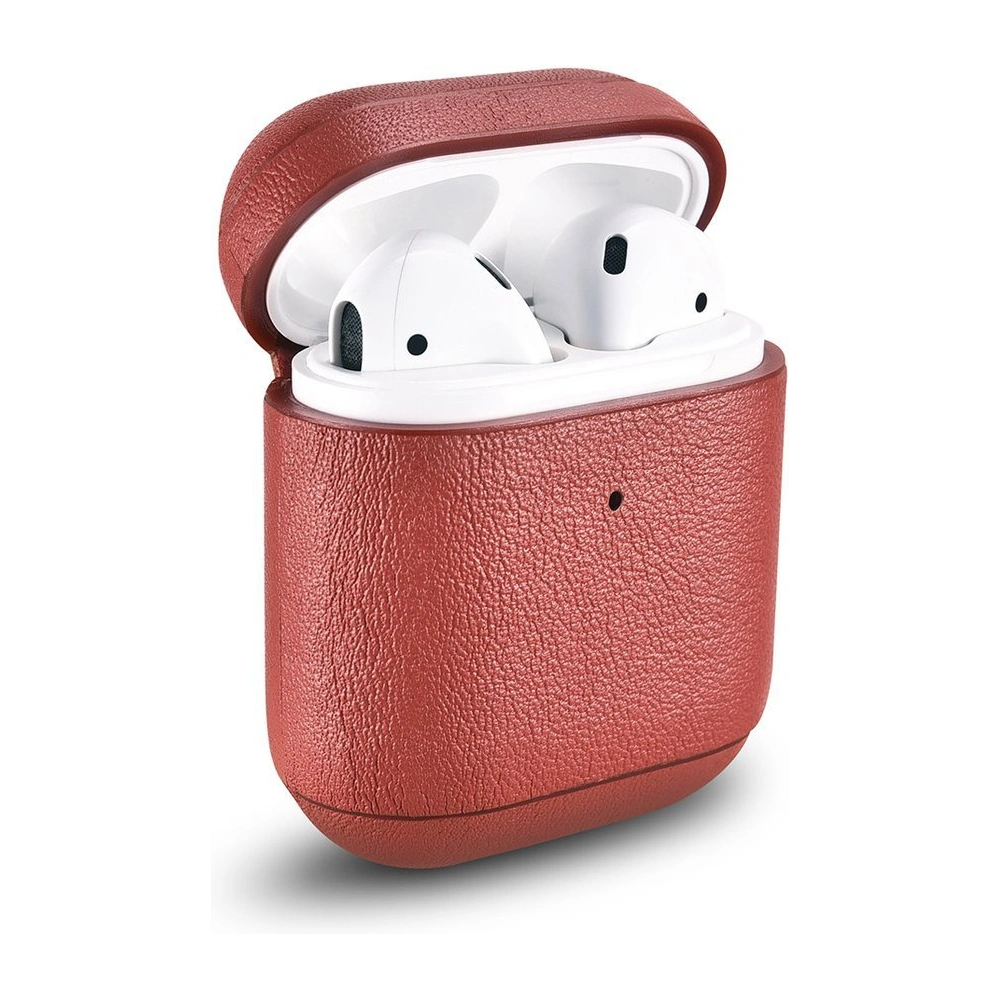 Hurtownia GSM - Etui iCarer Leather Nappa Apple AirPods 2/1 czerwony - ICR253 - {ean13} - Hurt