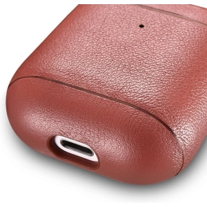 Hurtownia GSM - Etui iCarer Leather Nappa Apple AirPods 2/1 červené - ICR253 - {ean13} - Hurt
