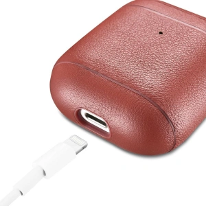 Hurtownia GSM - Etui iCarer Leather Nappa Apple AirPods 2/1 červené - ICR253 - {ean13} - Hurt