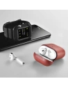 Hurtownia GSM - Etui iCarer Leather Nappa Apple AirPods 2/1 czerwony - ICR253 - {ean13} - Hurt