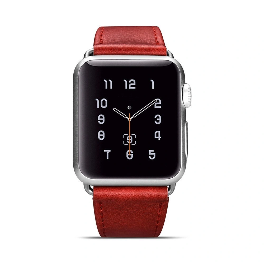 Hurtownia GSM - Pasek iCarer Leather Vintage Apple Watch 4/5/6/7/SE/8/9/10 40/41/42mm czerwony - ICR254 - {ean13} - Hurt
