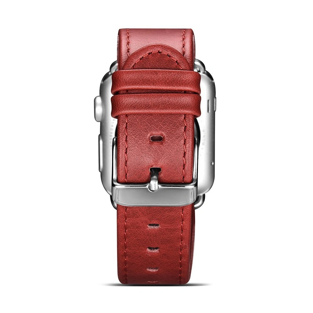Hurtownia GSM - Pasek iCarer Leather Vintage Apple Watch 4/5/6/7/SE/8/9/10 40/41/42mm piros - ICR254 - {ean13} - Hurt