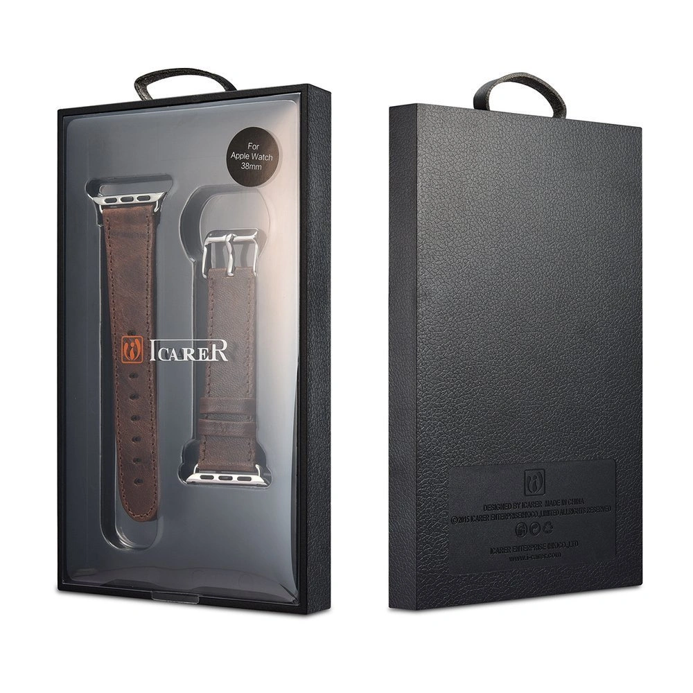 Hurtownia GSM - Pasek iCarer Leather Vintage Apple Watch 4/5/6/7/SE/8/9/10 40/41/42mm červený - ICR254 - {ean13} - Hurt