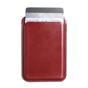 Hurtownia GSM - Kártyatartó MagSafe iCarer bőr piros - ICR255 - {ean13} - Hurt