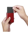 Hurtownia GSM - Kártyatartó MagSafe iCarer bőr piros - ICR255 - {ean13} - Hurt