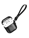 Etui iCarer bőr vintage Apple AirPods 2/1 + fekete pánt