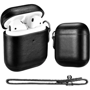 Hurtownia GSM - Etui iCarer Leather Vintage Apple AirPods 2/1 + černý pásek - ICR257 - {ean13} - Hurt