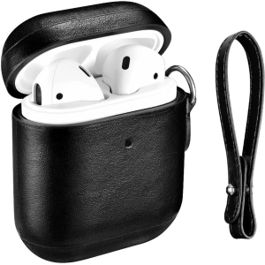 Hurtownia GSM - Case iCarer Leder Vintage Apple AirPods 2/1 + schwarzes Band - ICR257 - {ean13} - Hurt