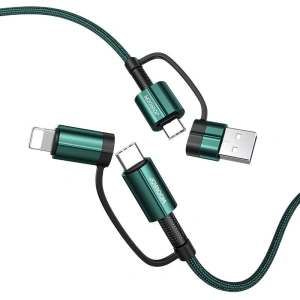 Hurtownia GSM - Kábel Joyroom 4w1 USB-C/USB-A - USB-C/Lithtning Gyors Töltés Power Delivery 3 A 60 W 1,2 m zöld (S-1230G3) - JYR558 - {ean13} - Hurt