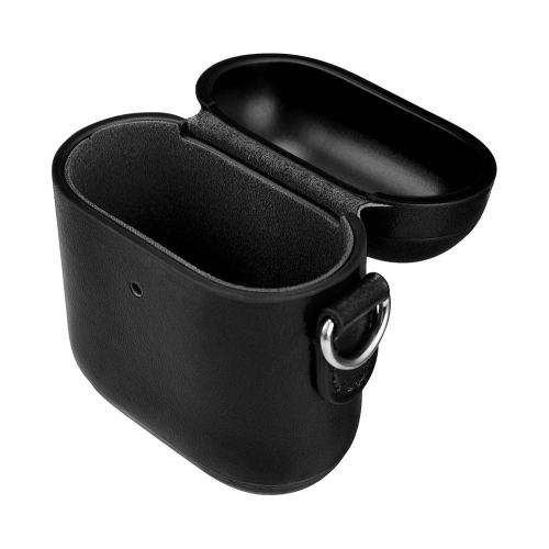 Etui iCarer Leather Vintage Apple AirPods 2/1 + pasek czarny