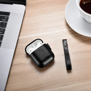 Hurtownia GSM - Etui iCarer Leather Vintage Apple AirPods 2/1 + černý pásek - ICR257 - {ean13} - Hurt