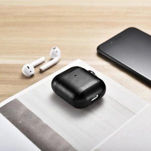 Hurtownia GSM - Case iCarer Leder Vintage Apple AirPods 2/1 + schwarzes Band - ICR257 - {ean13} - Hurt