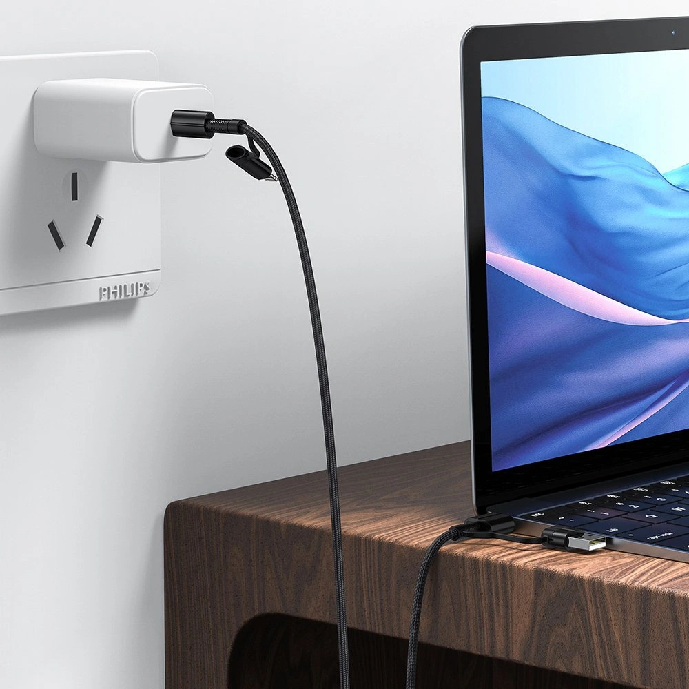 Hurtownia GSM - Kabel Joyroom 4w1 USB-C/USB-A - USB-C/Lithtning Quick Charge Power Delivery 3 A 60 W 1,8 m grün (S-1830G3) - JYR560 - {ean13} - Hurt