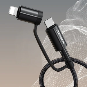 Hurtownia GSM - Kábel Joyroom 4w1 USB-C/USB-A - USB-C/Lithtning Gyors Töltés Power Delivery 3 A 60 W 1,8 m zöld (S-1830G3) - JYR560 - {ean13} - Hurt