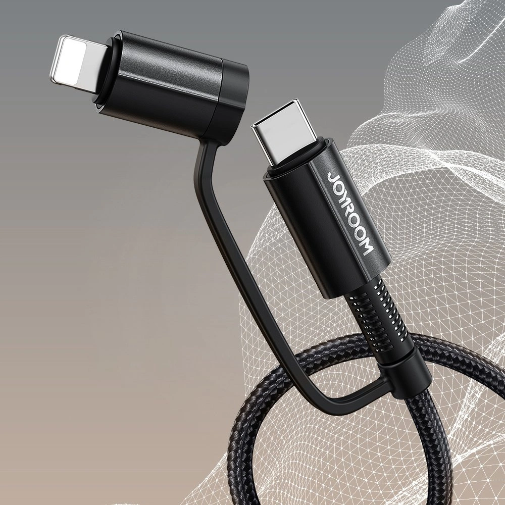 Hurtownia GSM - Kabel Joyroom 4w1 USB-C/USB-A - USB-C/Lithtning Quick Charge Power Delivery 3 A 60 W 1,8 m grün (S-1830G3) - JYR560 - {ean13} - Hurt