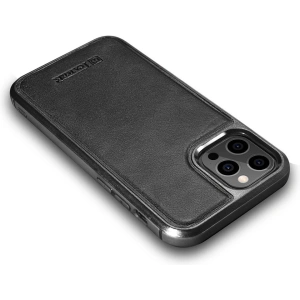 Hurtownia GSM - Etui iCarer Leather Oil Wax Apple iPhone 12 Pro Max černé - ICR258 - {ean13} - Hurt