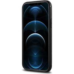 Hurtownia GSM - Case iCarer Leder Öl Wachs Apple iPhone 12 Pro Max schwarz - ICR258 - {ean13} - Hurt